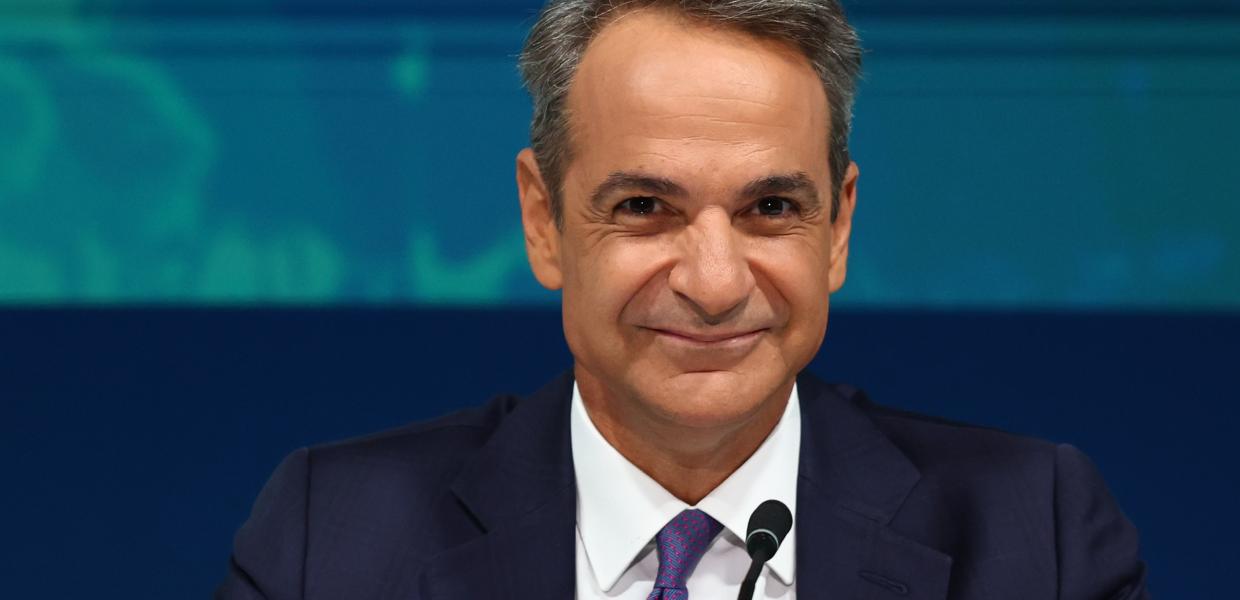 Ο Κυριάκος Μητσοτάκης στη ΔΕΘ