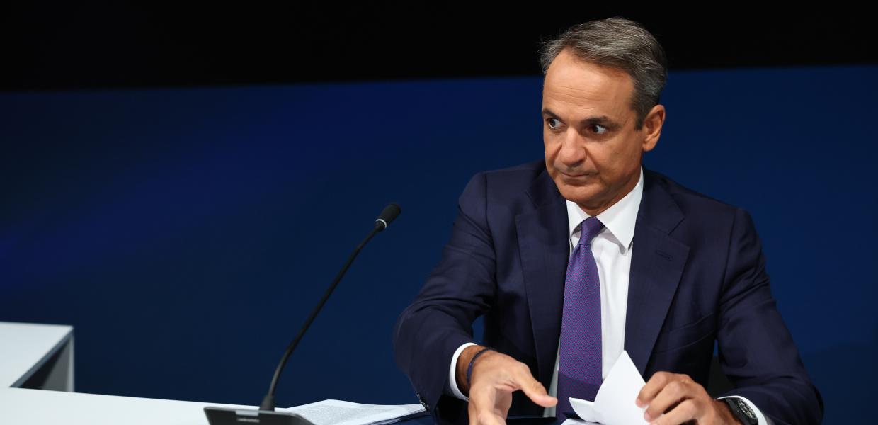Ο Κυριάκος Μητσοτάκης στη ΔΕΘ