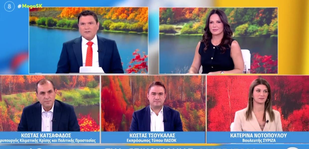 Η Κατερίνα Νοτοπούλου σε εκπομπή-πάνελ του MEGA