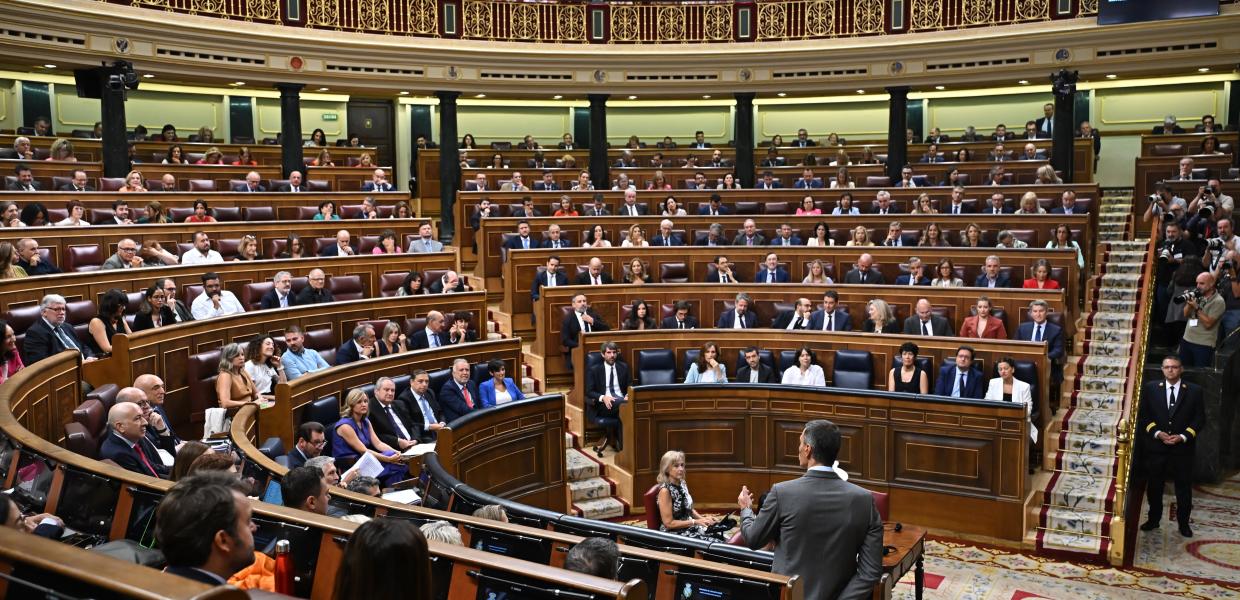 Ο Iσπανός πρωθυπουργός Πέδρο Σάντσεθ στη Βουλή