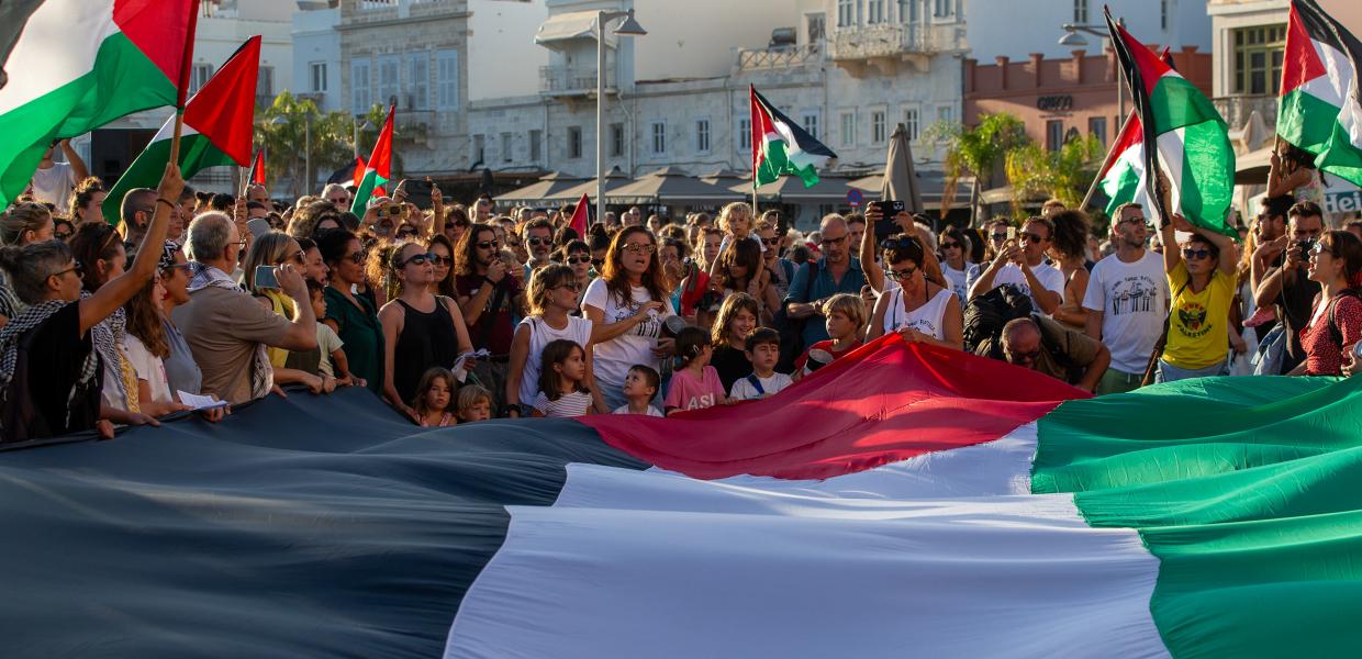 Κινητοποίηση για Παλαιστίνη στη Σύρο