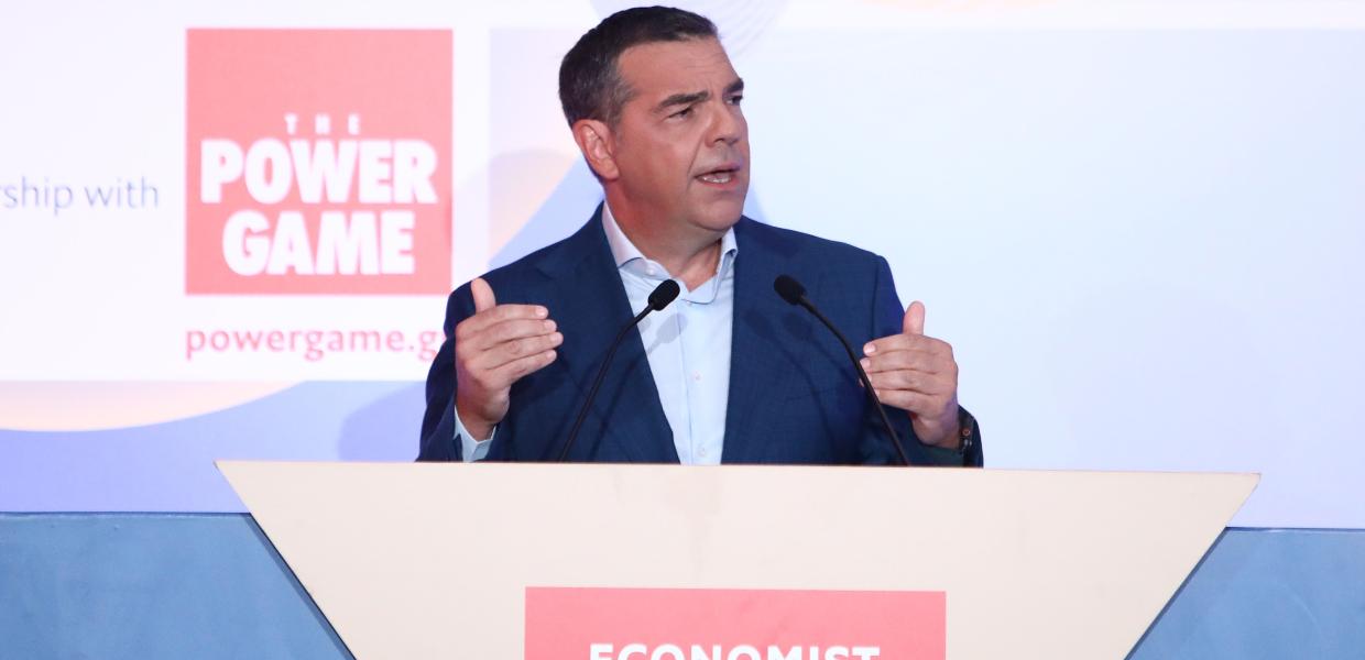Ο Αλέξης Τσίπρας στο συνέδριο του Economist