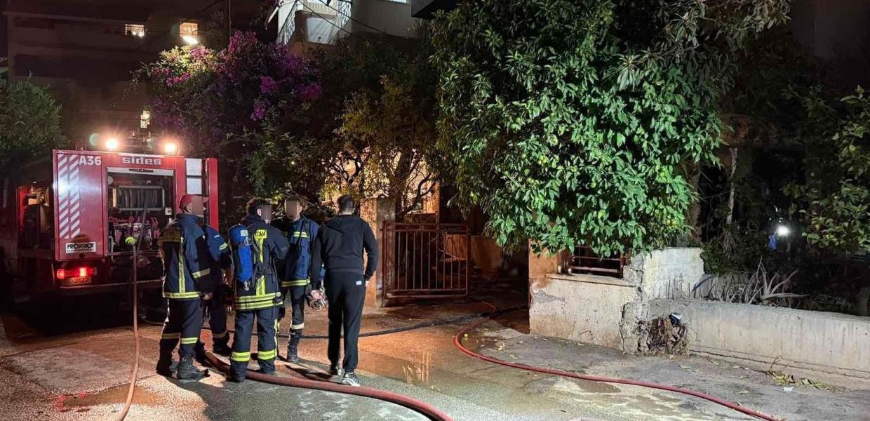Φωτιά σε διαμέρισμα στο Ηράκλειο με δύο νεκρούς