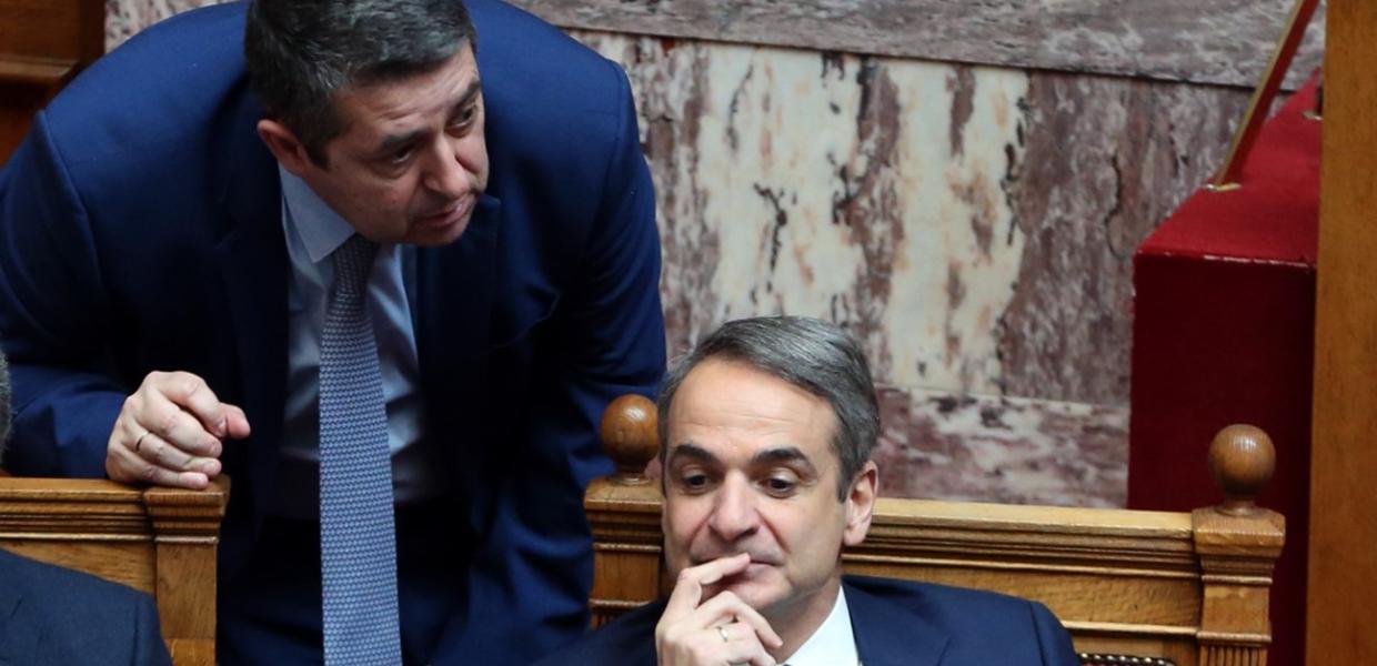 Ο Γιώργος Μυλωνάκης και ο Κυριάκος Μητσοτάκης