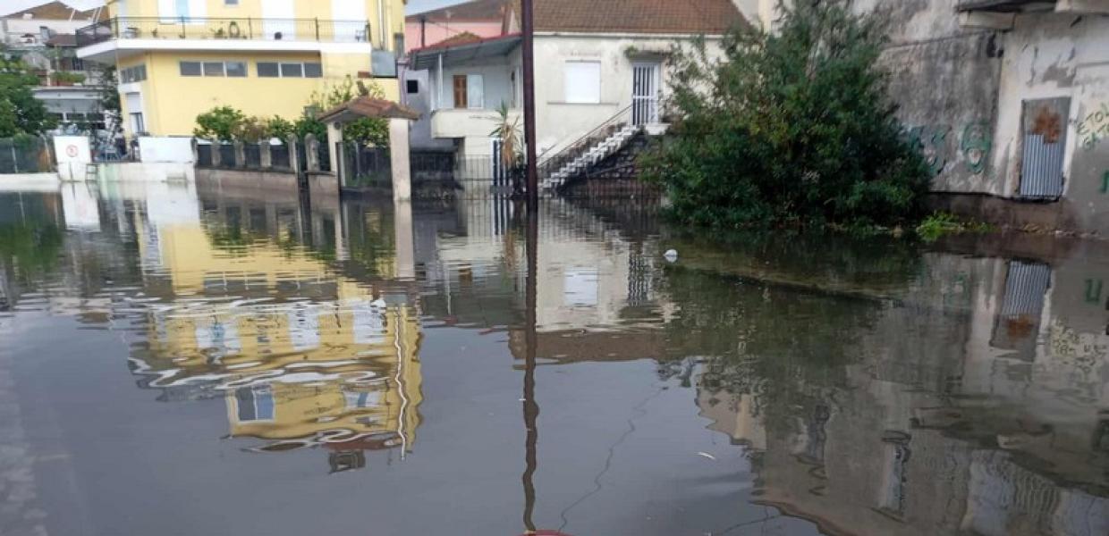Πλημμύρες σε Μεσολόγγι και Αιτωλικό