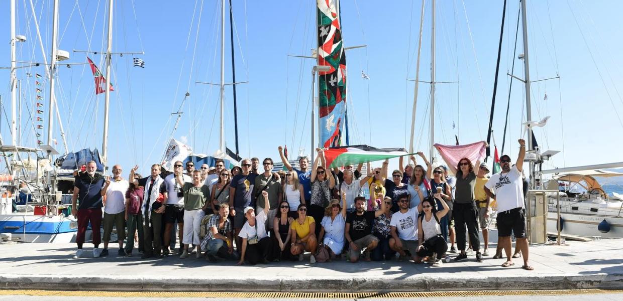 Global Sumud Flotilla Έλληνες ελληνική αποστολή