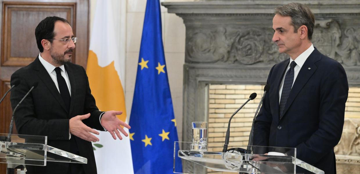 Ο Μητσοτάκης και ο Χριστοδουλίδης