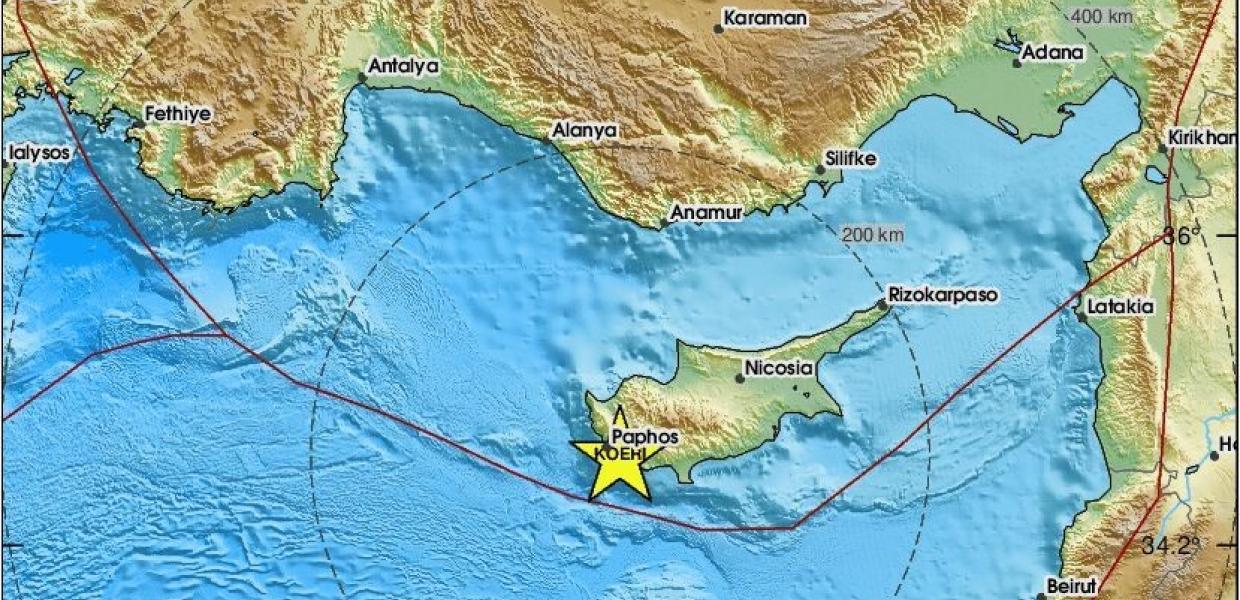 Σεισμοί στην Πάφο