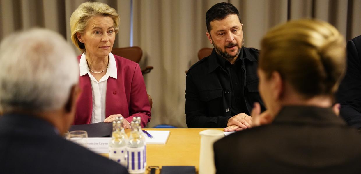 Η Ούρσουλα φον ντερ Λάιεν και ο Ζελένσκι