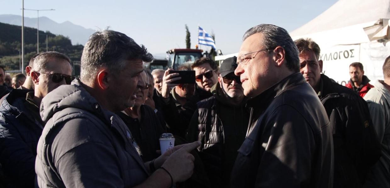 Ο Σωκράτης Φάμελλος στο μπλόκο του Μπράλου