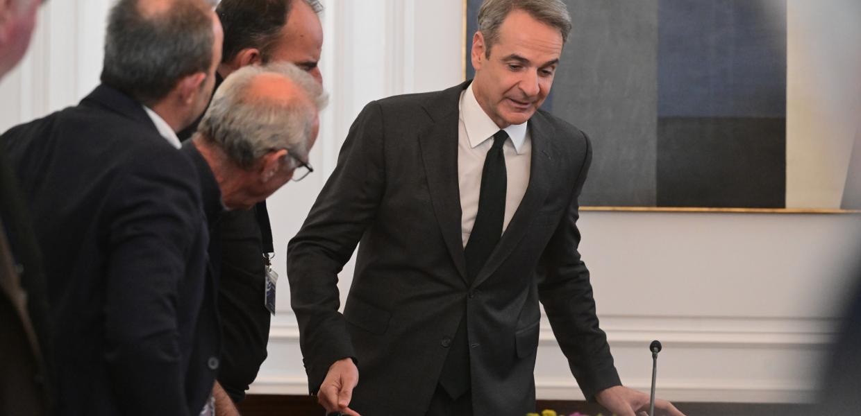 Συνάντηση Μητσοτάκη - αγροτών