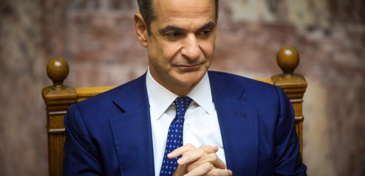 Ο Κυριάκος Μητσοτάκης στη Βουλή
