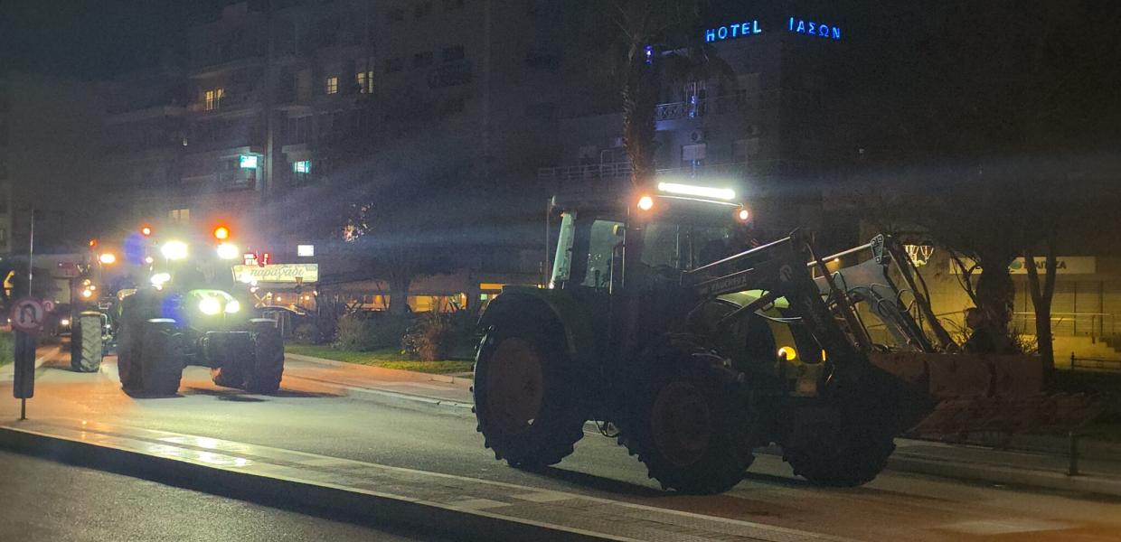 Διαμαρτυρία αγροτών στον Βόλο