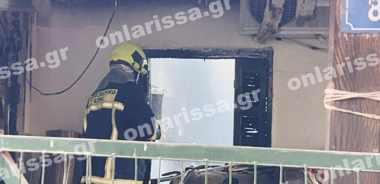Φωτιά σε σπίτι στην Λάρισα