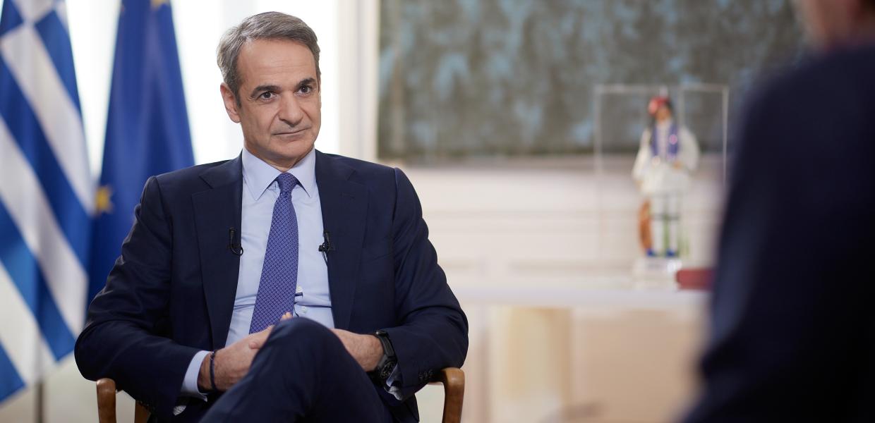 Ο Κυριάκος Μητσοτάκης στον ΣΚΑΪ