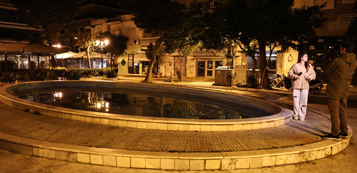 συντριβάνι στην Καλλιθέα