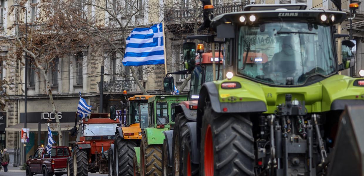 Τρακτέρ αγροτών στην Αθήνα