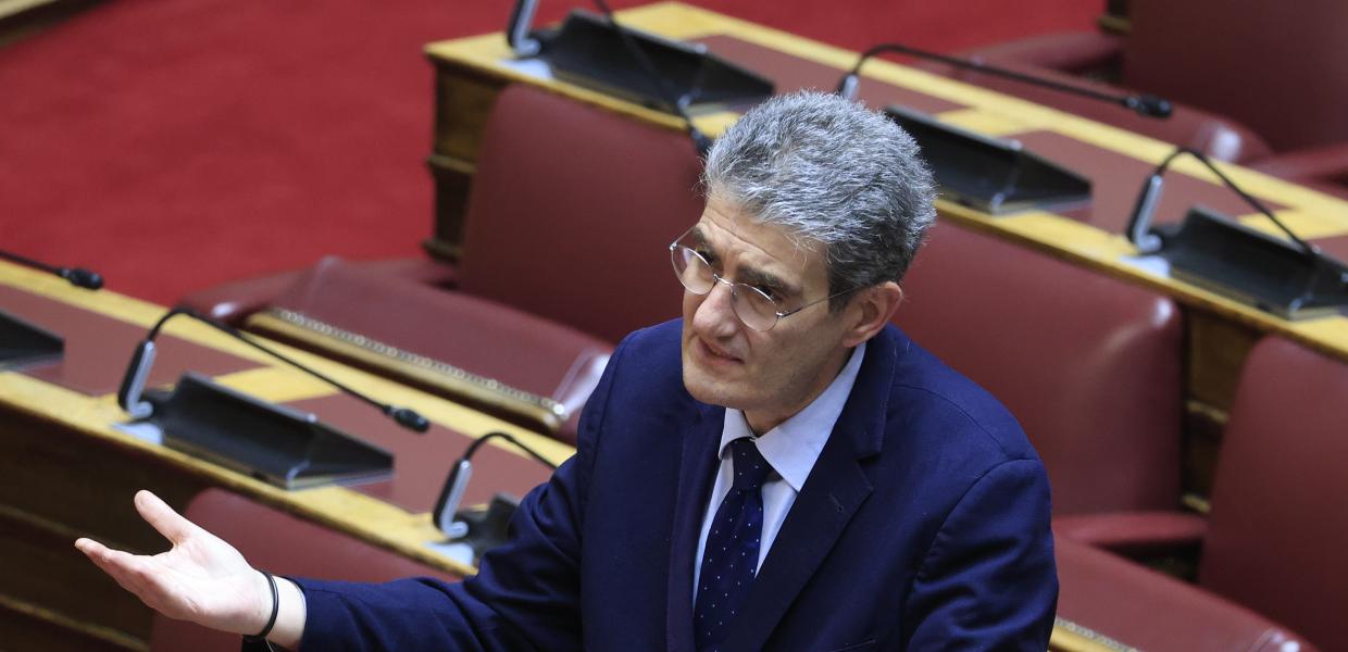 xristos giannoulis greek parliament picture