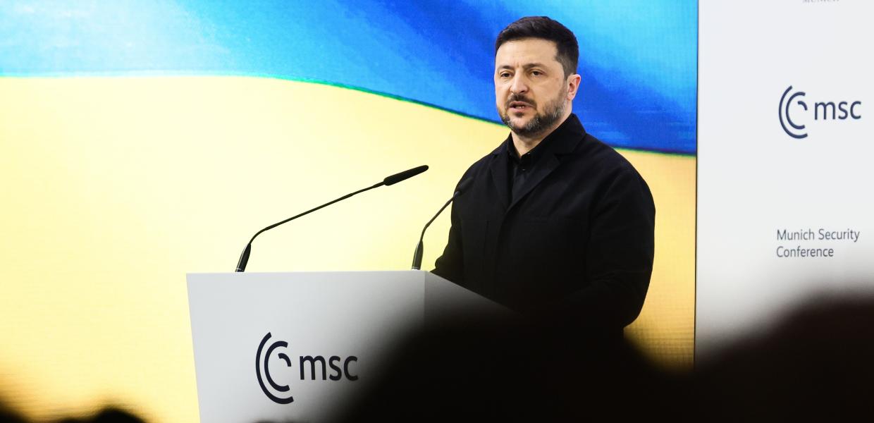 Ο Ζελένσκι στη διάσκεψη του Μονάχου