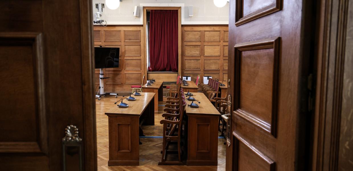 Αίθουσα της Βουλής όπου γίνεται η εξεταστική για το σκάνδαλο του ΟΠΕΚΕΠΕ