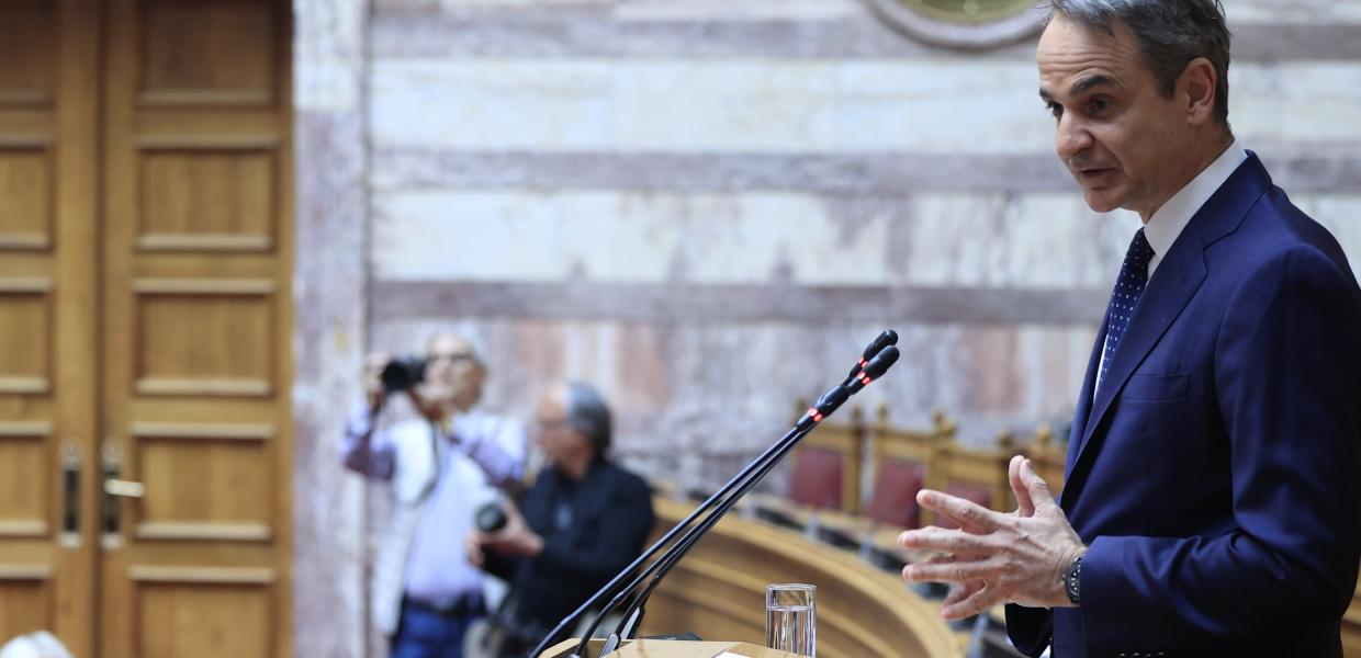 Ο Μητσοτάκης στη συνεδρίαση της ΚΟ της ΝΔ