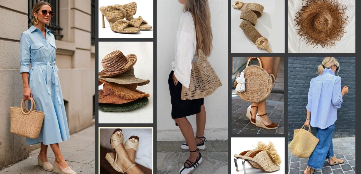 Raffia και ψάθα: Η απόλυτη καλοκαιρινή αισθητική σ
