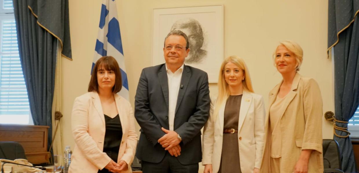 Συνάντηση του προέδρου του ΣΥΡΙΖΑ-ΠΣ, Σωκράτη Φάμελλου με την πρόεδρο της Βουλής των Αντιπροσώπων της Κύπρου, Αννίτα Δημητρίου
