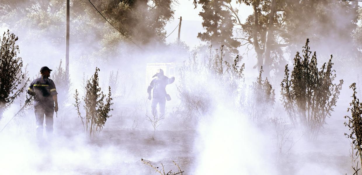 Πυρκαγιά στην περιοχή Κολοσούρτης Αργολίδας στην παλαιά εθνική οδό Άργους - Τριπόλεως, 26 Ιουνίου 2026
