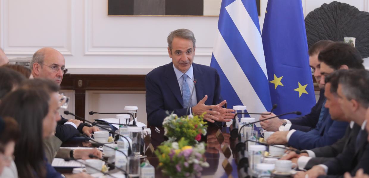 Ο Μητσοτάκης στο υπουργικό συμβούλιο