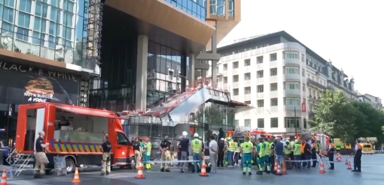 Φωτιά σε εργοτάξιο στις Βρυξέλλες