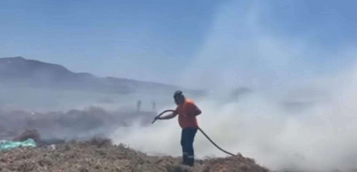 Φωτιά στην Ιεράπετρα Λασιθίου