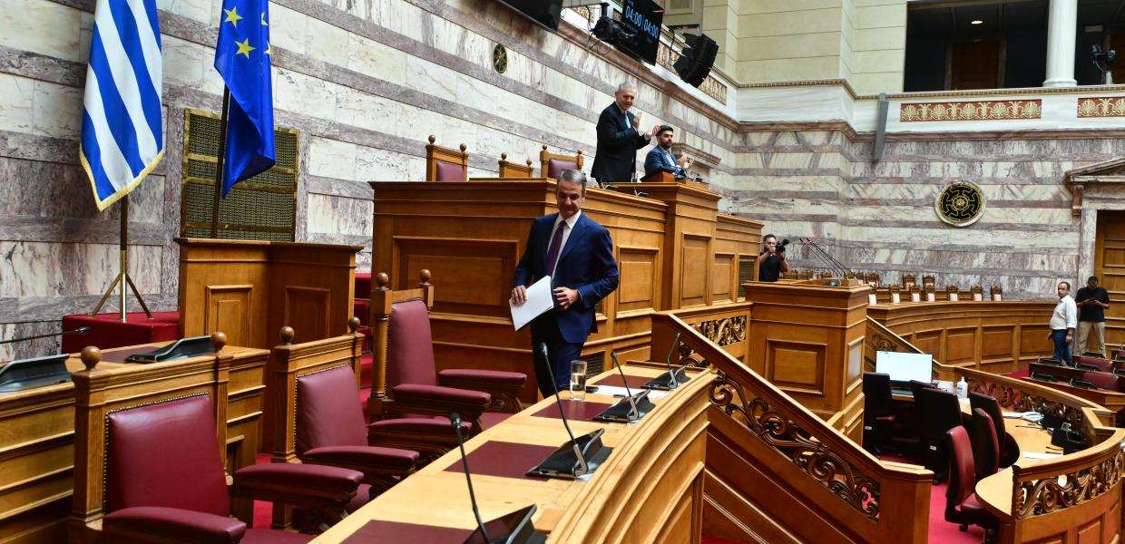 Ο Κυριάκος Μητσοτάκης στην ΚΟ της ΝΔ