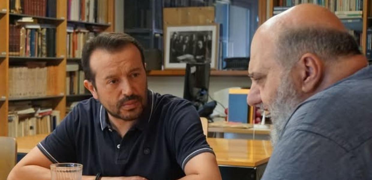 Συνάντηση Νίκου Παππά με τον πρόεδρο των ΑΣΚΙ, Βαγγέλη Καραμανωλάκη, και το επιστημονικό τους προσωπικό