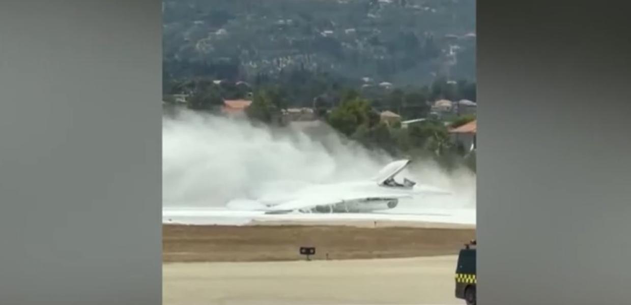Αναγκαστική προσγείωση F-16 στην Ζάκυνθο