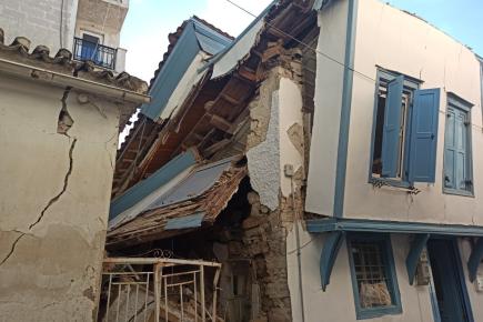 Καταστροφές στη Σάμο μετά τον σεισμό